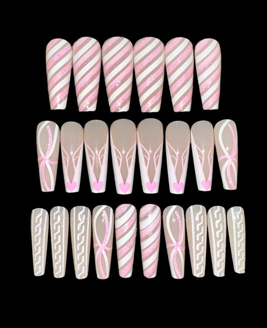 Tinsel Press-on Nails Kit